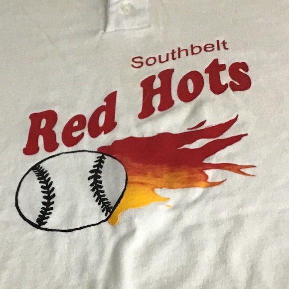 White Jersey TShirt Houston Southbelt Red Hots ⚾️ - Picture 2 of 6